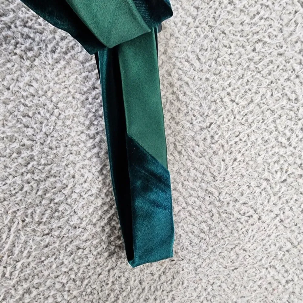 Alfani Cameo Velvet Slim Necktie Men's One Size Hunter~